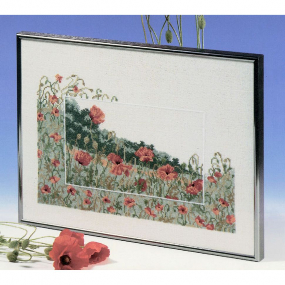 Набор для вышивания OEHLENSCHLAGER арт.33156 Маки 33х44 см