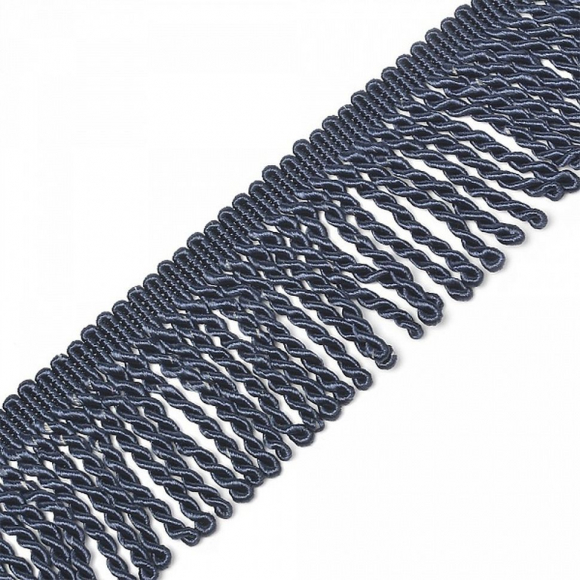 Бахрома для штор арт.0390-0910 цв.6425 шир.62мм цв.синий уп.10м