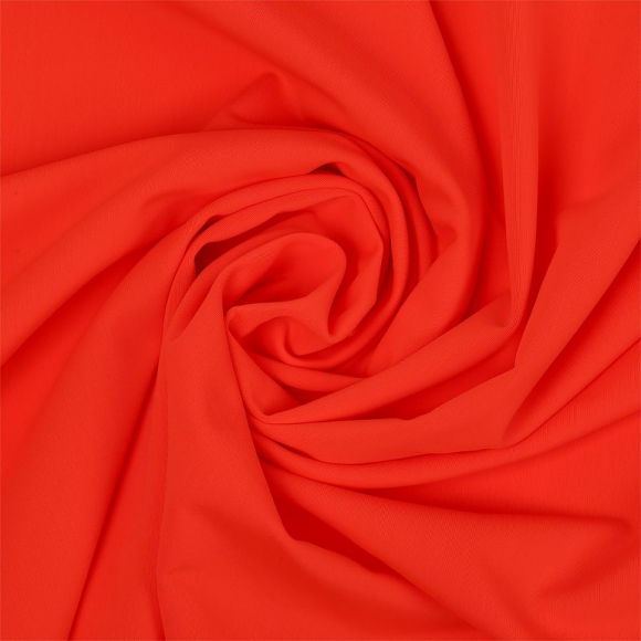 Ткань трикот. Бифлекс матовый арт.TBY-B-8009 190г/м? 82% нейлон 18% спандекс шир.150см цв.8009 оранжевый неон уп.6м