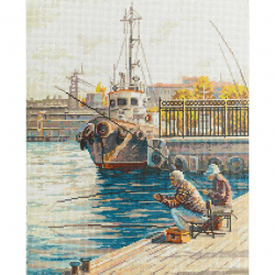 Кристальная мозаика на подрамнике ФРЕЯ арт.ALPD-033 Выходной 40х50 см