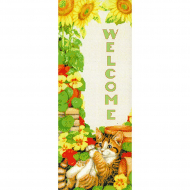 Набор для вышивания KUSTOM KRAFTS арт.90067 Добро пожаловать 20х52,4 см