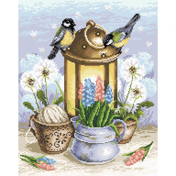 169324_Картина стразами "Искра весны"