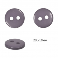 Пуговицы пластик арт.TBY.376.18.GR цв.серый, 28L-18мм, 2 прокола, 200шт