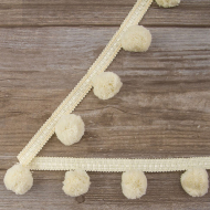 183464_Тесьма с помпонами PASSAN цвет кремовый