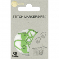 Tulip Набор маркеров для вязания Amicolle, сердце арт.AC-031E  пластик, цв.зеленый уп.7шт