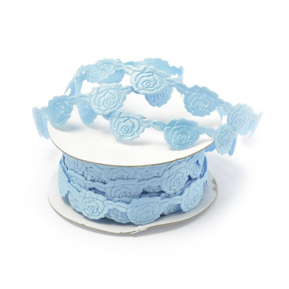 Ленты декоративные арт.TBY.ЛДФ.XL-14.3 шир.15 мм цв.108 голубой уп.9,14 м
