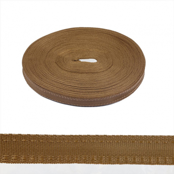 Тесьма брючная (полиэфирная) арт.4316 шир.15мм цв.коричневый уп.50м А
