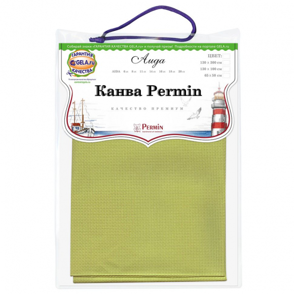 102594_Канва в упаковке Aida 14 ct, 65 х 50 см, цвет №271
