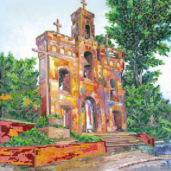 Схема на холсте АБРИС АРТ арт. AC-245 Колокольня 30х30 см