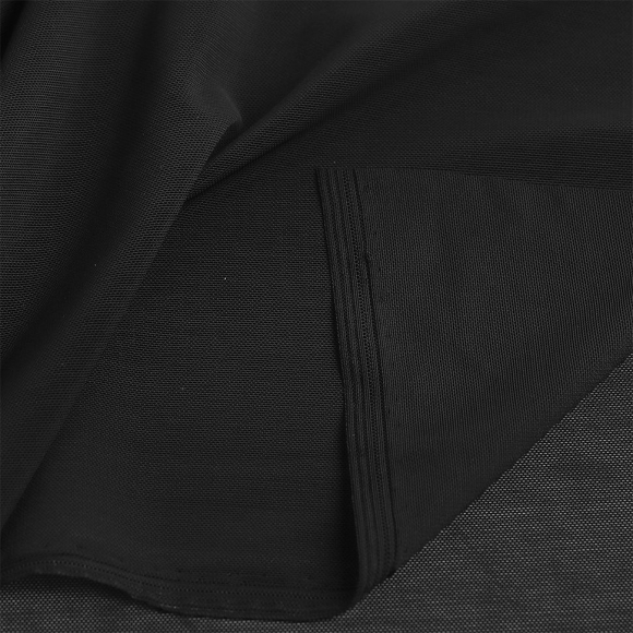 Сетка эластичная утягивающая KRUZHEVO арт.OLG008 190г/м? ш.152см цв.170 черный уп.5м