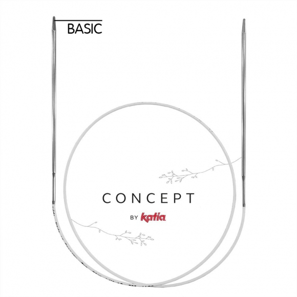 Спицы круговые супергладкие CONCEPT BY KATIA Basic №4, 80 см