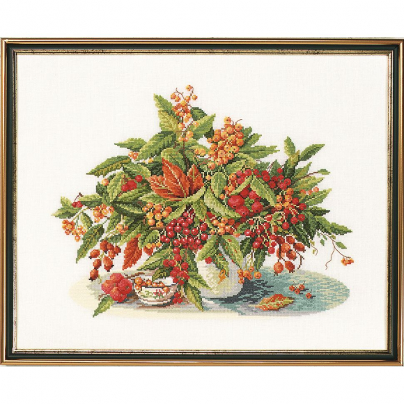 9341_Набор для вышивания "Рябиновый букет"
