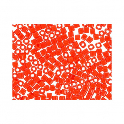 Бисер Япония "TOHO" CUBE №2  1.5 мм 5 х 5 г №0050 оранжево-красный