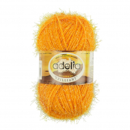 Пряжа ADELIA BRILLIANT (100% полиэстер) 10х50г/90 м цв.33 желто-оранжевый