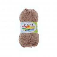 Пряжа ALPINA SATI (100% мерсеризованный хлопок) 10х50г/170м цв.579 св.коричневый