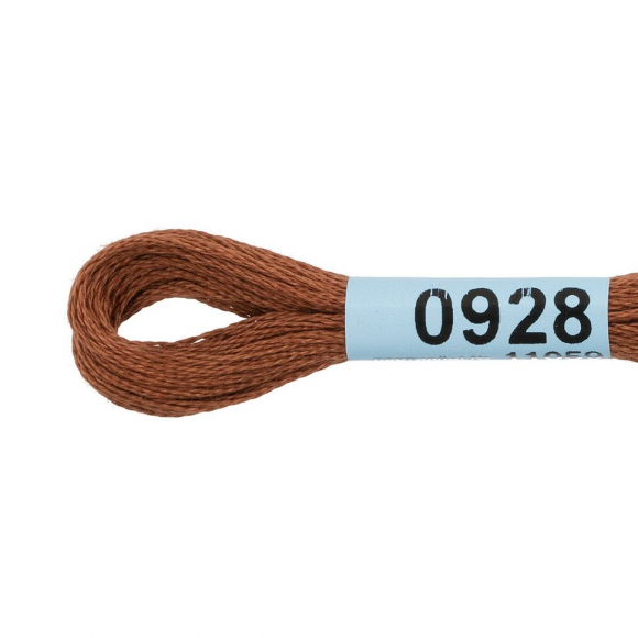 Нитки для вышивания Gamma мулине (0820-3070) 100% хлопок 24 x 8 м цв.0928 коричневый