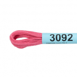 Нитки для вышивания Gamma мулине (3071-3172) 100% хлопок 24 x 8 м цв.3092 т.розовый