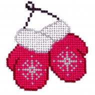 Набор для вышивания бисером LOUISE арт. L416 Варежки 11х11 см