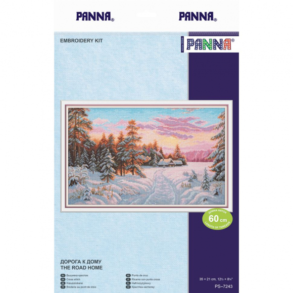 Набор для вышивания PANNA арт. PS-7243 Дорога к дому 35х21 см