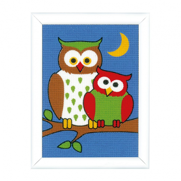 Набор для вышивания VERVACO арт.PN-0155677 Ночные Совы 13х18 см
