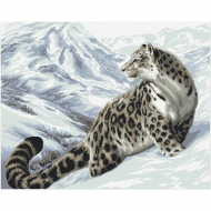 Набор для вышивания мулине НИТЕКС арт.А-0001 Ирбис 46х37 см