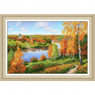 Набор для вышивания бисером ПАУТИНКА арт.Б-1505 Глубинка 45х30 см Набор для вышивания бисером ПАУТИНКА арт.Б-1505 Глубинка 45х30 см