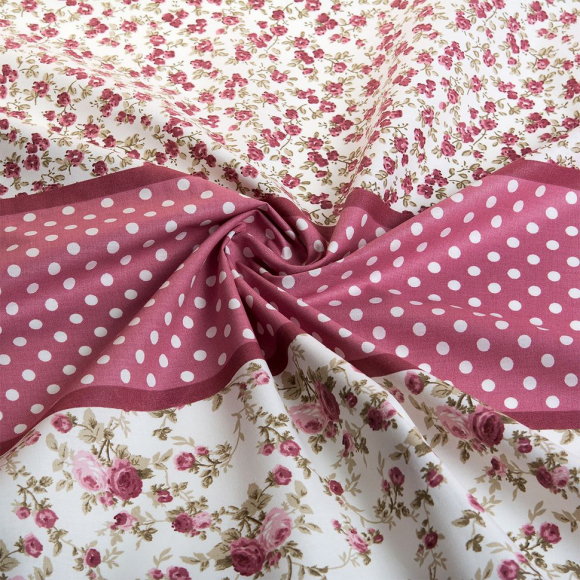 Ткань ранфорс Кантри, арт.WH 10601-v08, 130г/м?,100% хлопок, шир.240см, цв.нежная роза, уп.3м Ткань ранфорс Кантри, арт.WH 10601-v08, 130г/м?,100% хлопок, шир.240см, цв.нежная роза, уп.3м