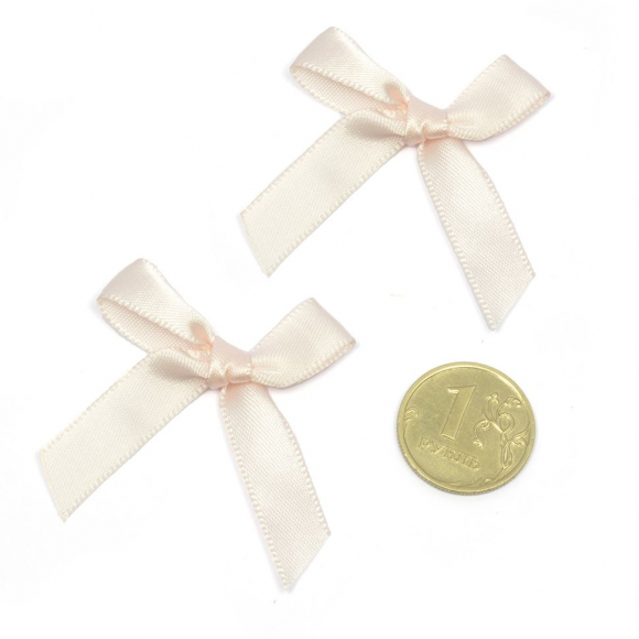 Бантики пришивные арт.MJ.RF.070.15 3,5см цв.15 бледно-розовый уп.100шт