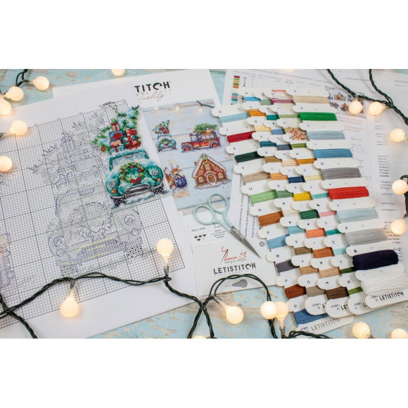 Набор для вышивания LETI арт. L8051 Рождественские украшения 15х15 см Набор для вышивания LETI арт. L8051 Рождественские украшения 15х15 см