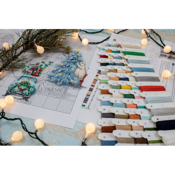 Набор для вышивания LETI арт. L8051 Рождественские украшения 15х15 см Набор для вышивания LETI арт. L8051 Рождественские украшения 15х15 см