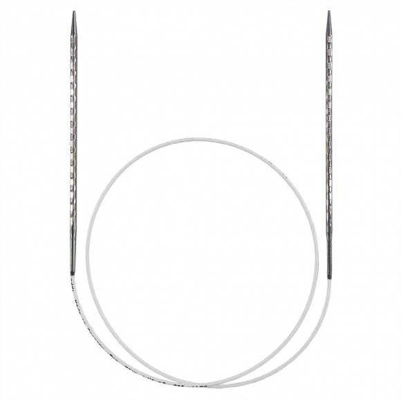 169132_Спицы металлические круговые супергладкие c квадратным кончиком CONCEPT BY KATIA Cube №8, 120 см