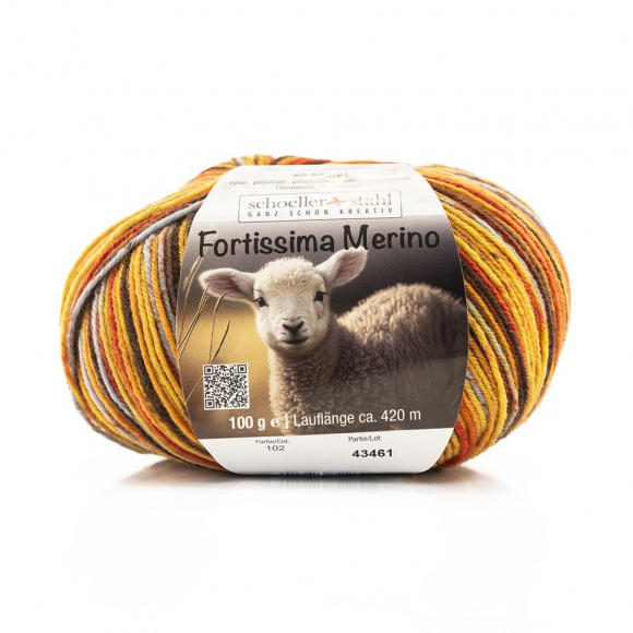 192528_Пряжа Fortissima Merino 4-fach, 75% шерсть, 25% полиамид, 420 м, 100 г 192528_Пряжа Fortissima Merino 4-fach, 75% шерсть, 25% полиамид, 420 м, 100 г