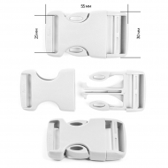 Фастекс 25мм FE25А цв.белый нагрузка 60 кг уп.100 шт