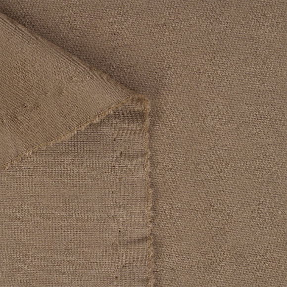 Ткань Джерси 350 г/м? 60% вискоза, 35% полиэстер, 5% спандекс шир.155 см арт.TBY.Jrs.350.18 цв.18 бежевый уп.1м