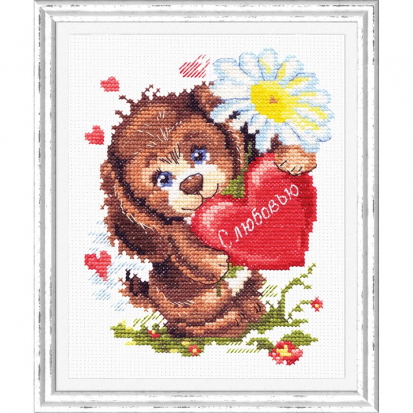 Набор для вышивания ЧУДЕСНАЯ ИГЛА арт.16-12 С любовью 12х16 см