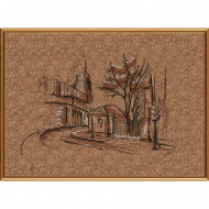 Набор для вышивания мулине НОВА СЛОБОДА арт.КР4007 Городские просторы 28х20 см Набор для вышивания мулине НОВА СЛОБОДА арт.КР4007 Городские просторы 28х20 см