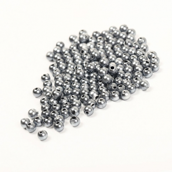 Бусины MAGIC 4 HOBBY круглые перламутр 6мм цв.029 серый уп.50г (483шт)