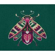 Набор для вышивания PANNA арт. J-7229 Фантазийные жуки. Аметист и мята 12,5х12 см