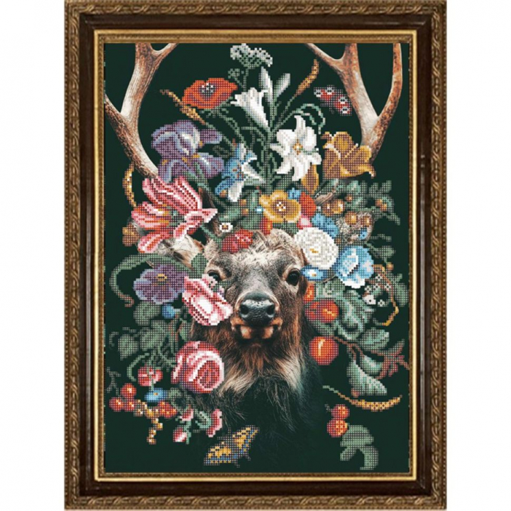 Рисунок на ткани КОНЁК арт. 1377 Природа и звери. Олень 29х39 см