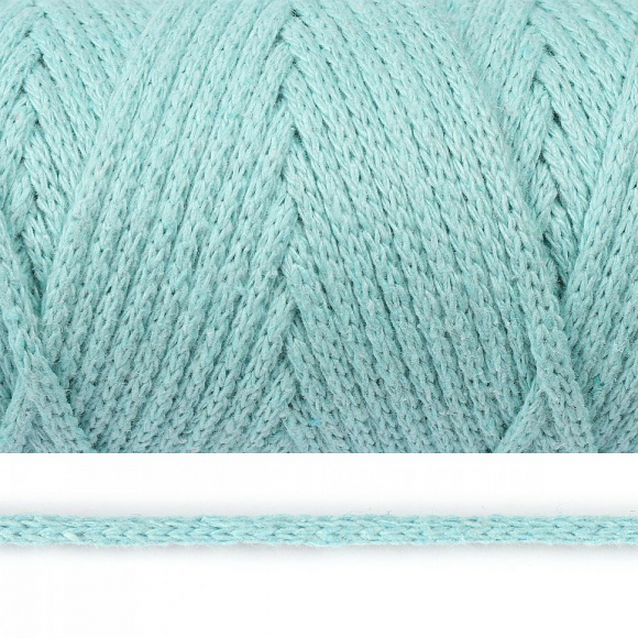 Шнур круглый х/б 04мм цв.2133 мятный уп.100м