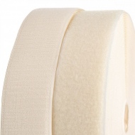 Лента липучка TBY пришивная кач.B шир.50мм цв.F306 св.бежевый уп.25м (пара)
