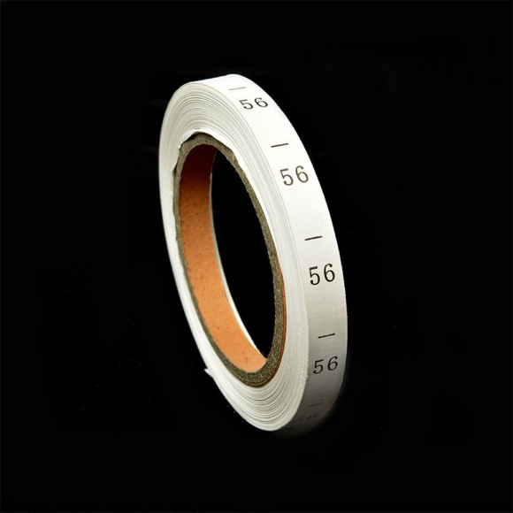 Размерники полиэстер 56 белый 10х25 мм ТВ в рул. 300 шт