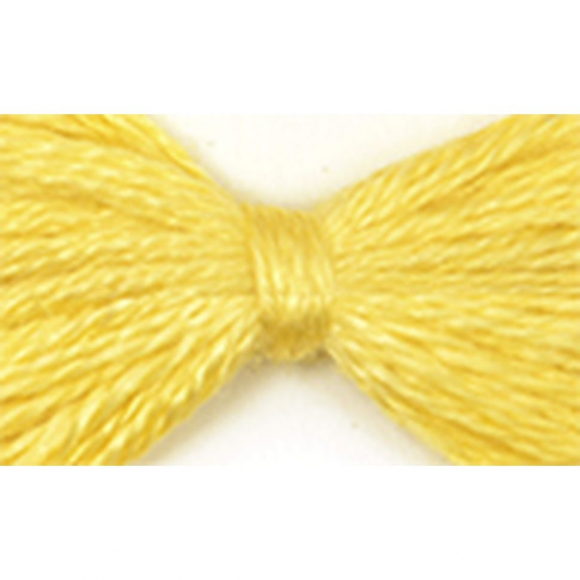 Нитки мулине цв.7302 т.желтый 12х10м С-Пб