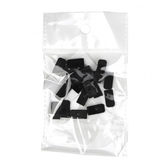 Наконечники для регилина TBY 7223-3020 шир.6-7мм цв.черный уп.20шт Наконечники для регилина TBY 7223-3020 шир.6-7мм цв.черный уп.20шт