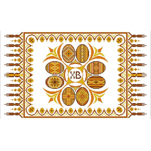 Рисунок на ткани (Бисер) КОНЁК арт. 9408 Рушник пасхальный 35х60 см