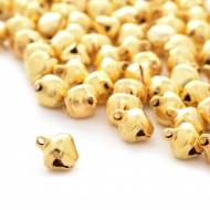 Бубенчик 8мм TBY.120627-1 цв.золото уп.100шт