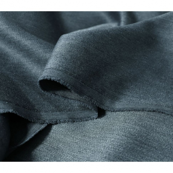 Ткань Меланж стрейч 190 г кв.м 59% вискоза, 38% полиэстер, 3% спандекс шир.150 см арт.Р.11338.07 цв.07 синий уп.25м