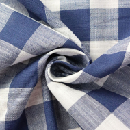 Ткань Хлопок 90 г/м? 100% хлопок шир.145 см арт.Р.19963.02 цв.02 синий уп.25м