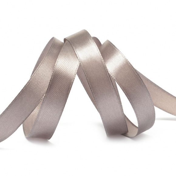 Лента атласная 12мм цв.3169 серый IDEAL уп.27,4 м
