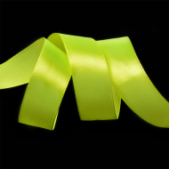 Лента атласная 25мм цв.3037 ярк.салатовый IDEAL уп.27,4 м